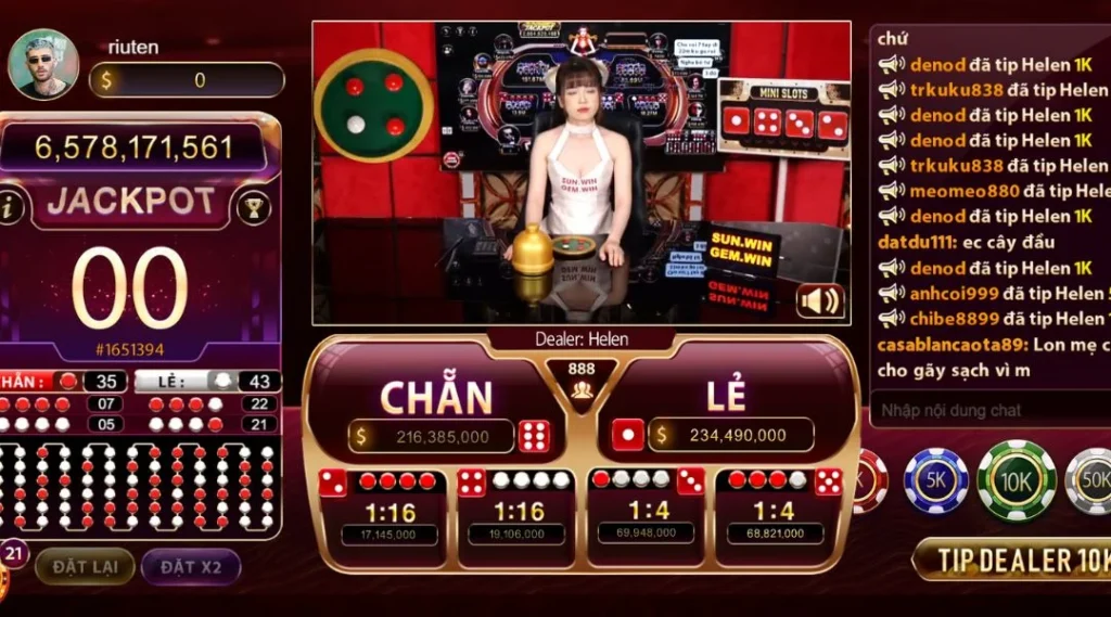 Trải Nghiệm Xóc Đĩa Livestream Sunwin Cùng Em Dealer Xinh Xắn